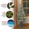 4ft. Pre-Lit Feel Real® Snowy Morgan Spruce Artificial Christmas Tree in Ornate Urn Planter, Twinkly™ Color Changing LED Lights